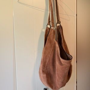 Free People Rust Suede Shoulder Bag
